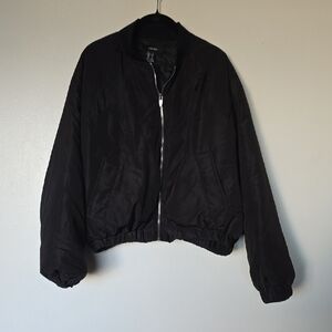 Forever 21 Black Bomber Jacket